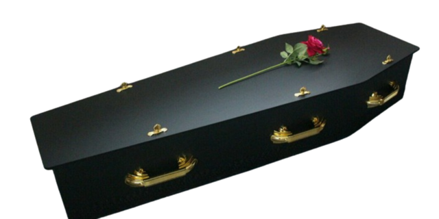 MDF Painted with Satin Lining Coffin Package