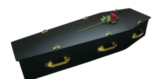 MDF Painted with Satin Lining Coffin Package